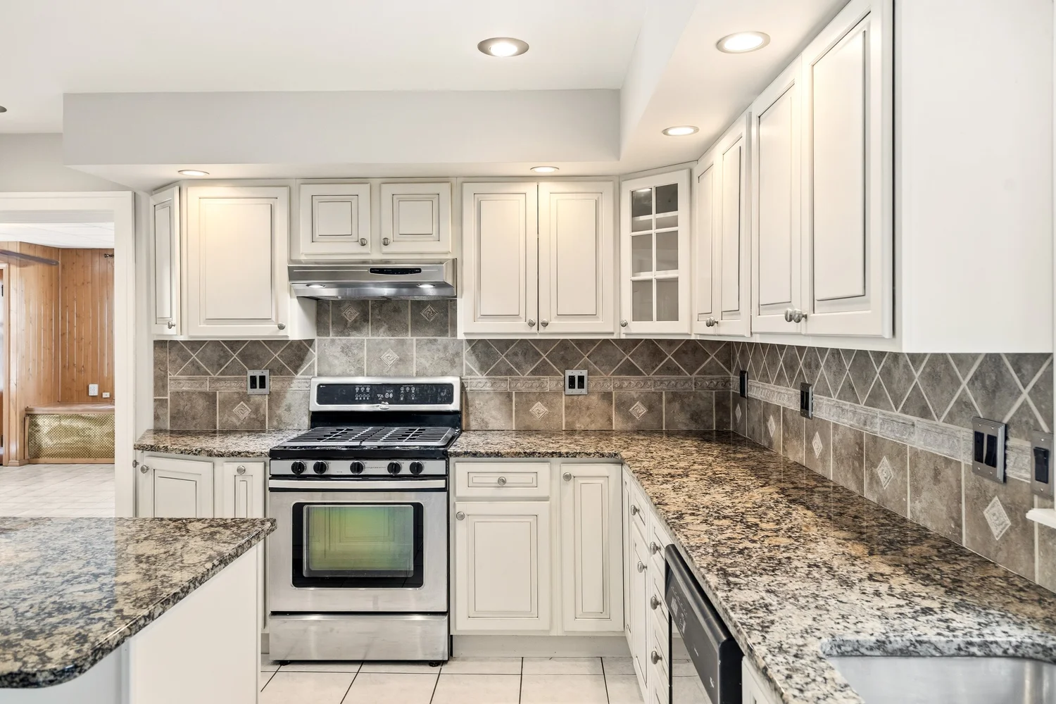 Bright kitchen photographed for a real estate listing