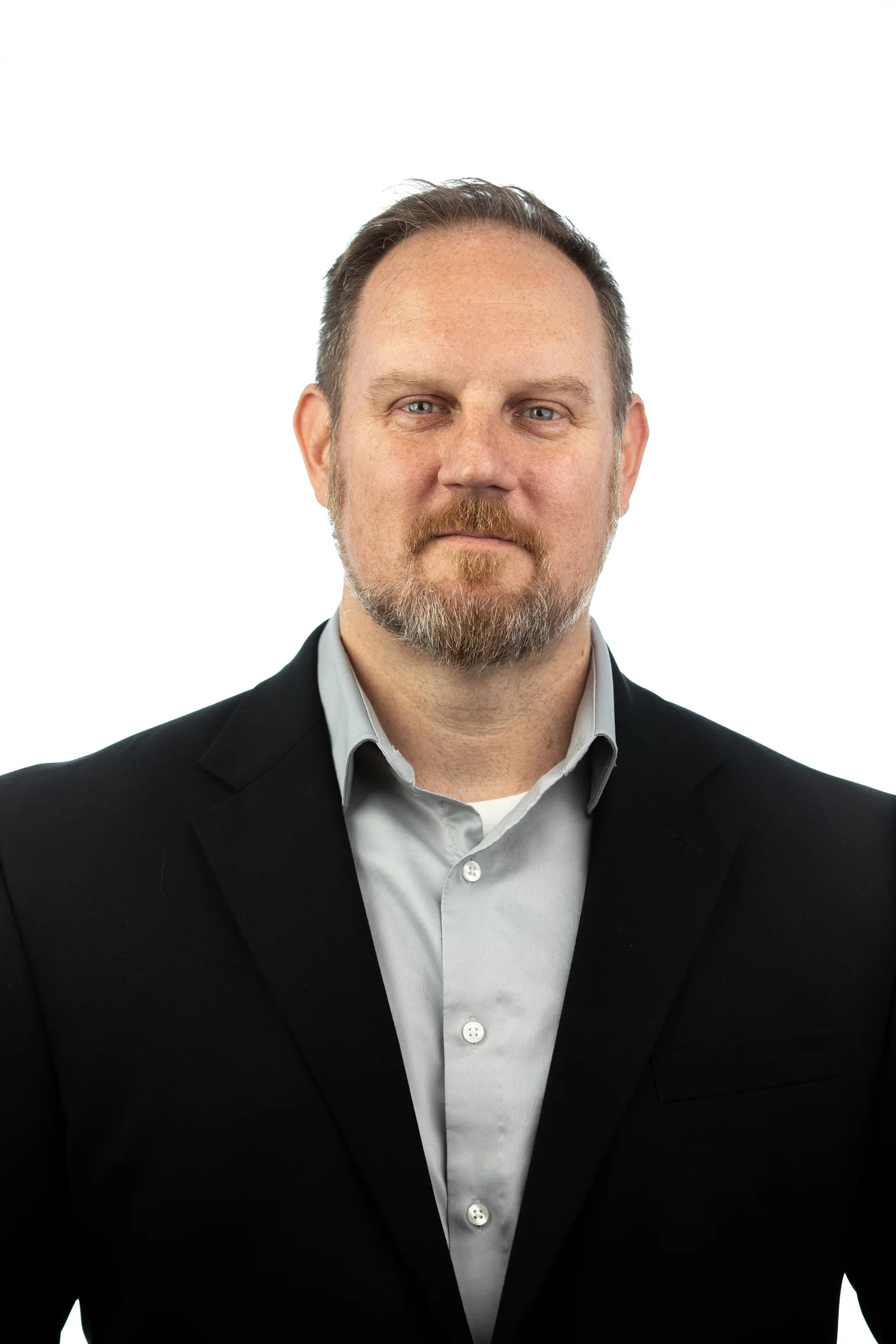 Professional man against a white background